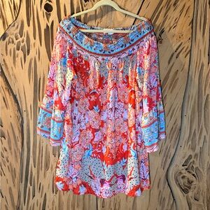 2X Angel Heart Boutique Off The Shoulder Top Blouse With Bell Sleeve